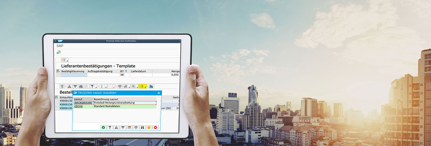 Auftragsbestätigungs-Cockpit für SAP Bestellungen